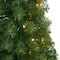 3ft. Pre-Lit Green Artificial Christmas Tree, Warm White LED Lights